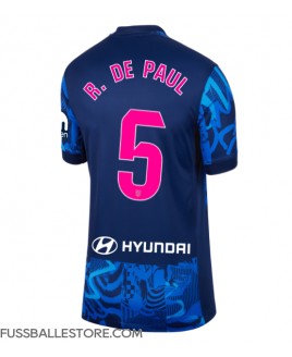 Günstige Atletico Madrid Rodrigo De Paul #5 3rd trikot Damen 2024-25 Kurzarm